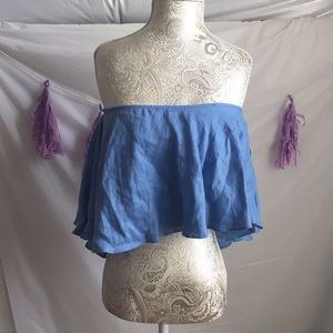 Anthropologie CAPULET crop top in Large NWT!